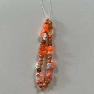 Orange 🧡🍊 Beaded Phone Charm